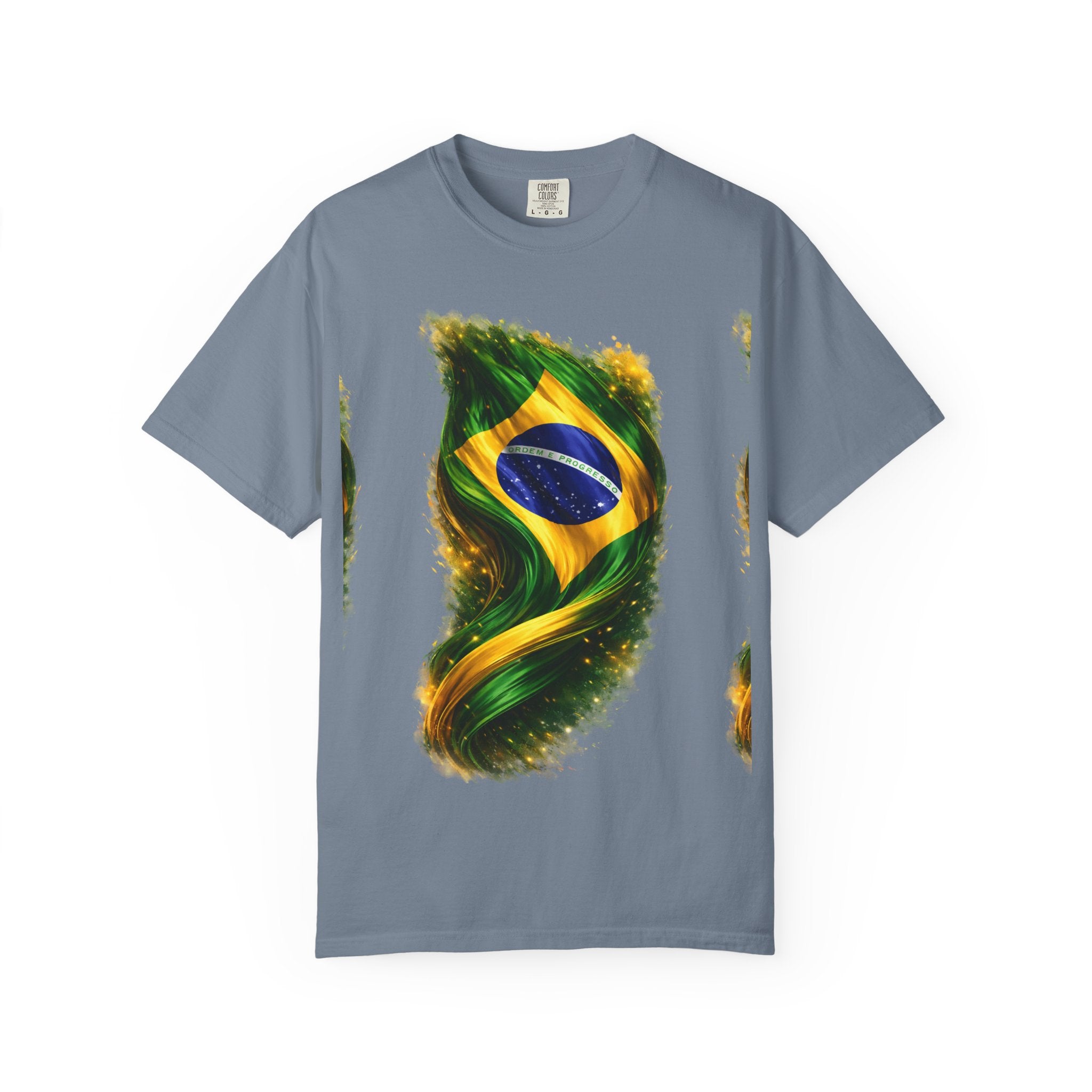 Brazil FANS T-Shirt — Artistic Brushstroke Brasil Soccer Tee